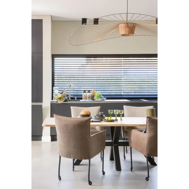 Combi-Tablo XL Esstisch, Natur, im Wohnraum, Ansicht 2