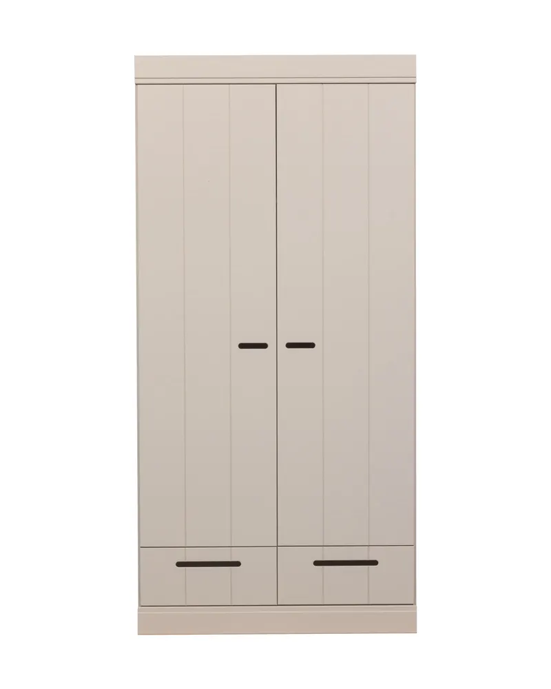 Connect Kleiderschrank mit Schubladen, 2-türig, Dust, Ansicht 2