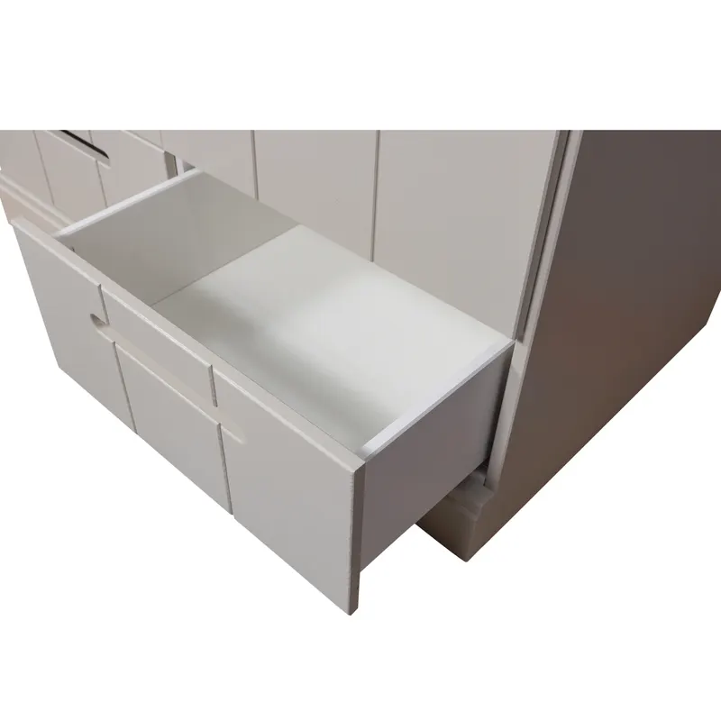 Connect Kleiderschrank mit Schubladen, 2-türig, Dust, Detail, Ansicht 1