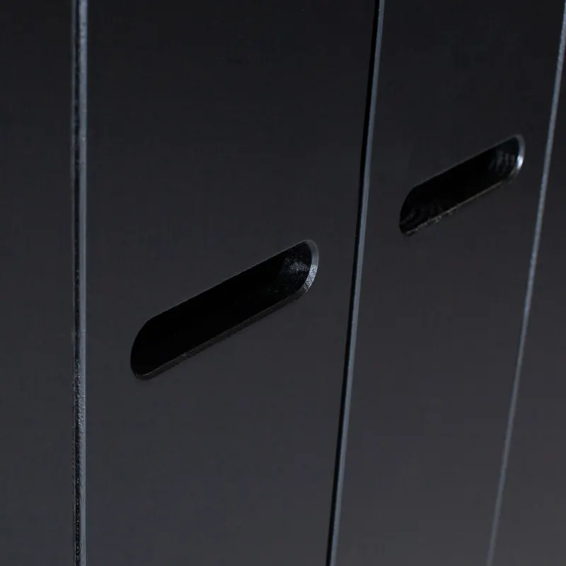 Connect Kleiderschrank mit Schubladen, 3-türig, Schwarz, Detail, Ansicht 1