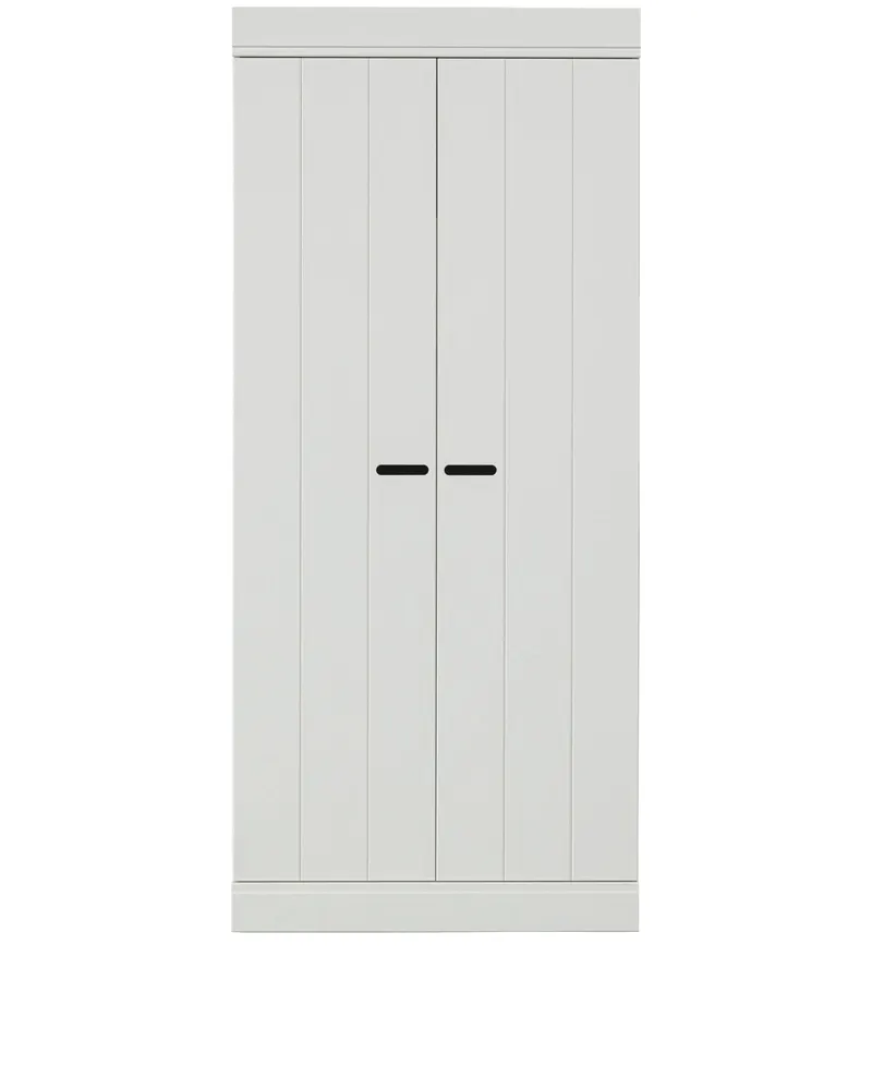 Connect Kleiderschrank, 175 cm hoch, Weiß, Ansicht 2