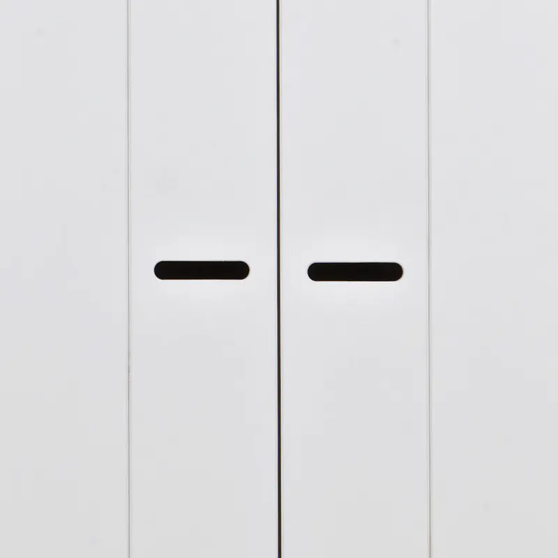 Connect Kleiderschrank mit Streifentüren, Weiß, Detail, Ansicht 2