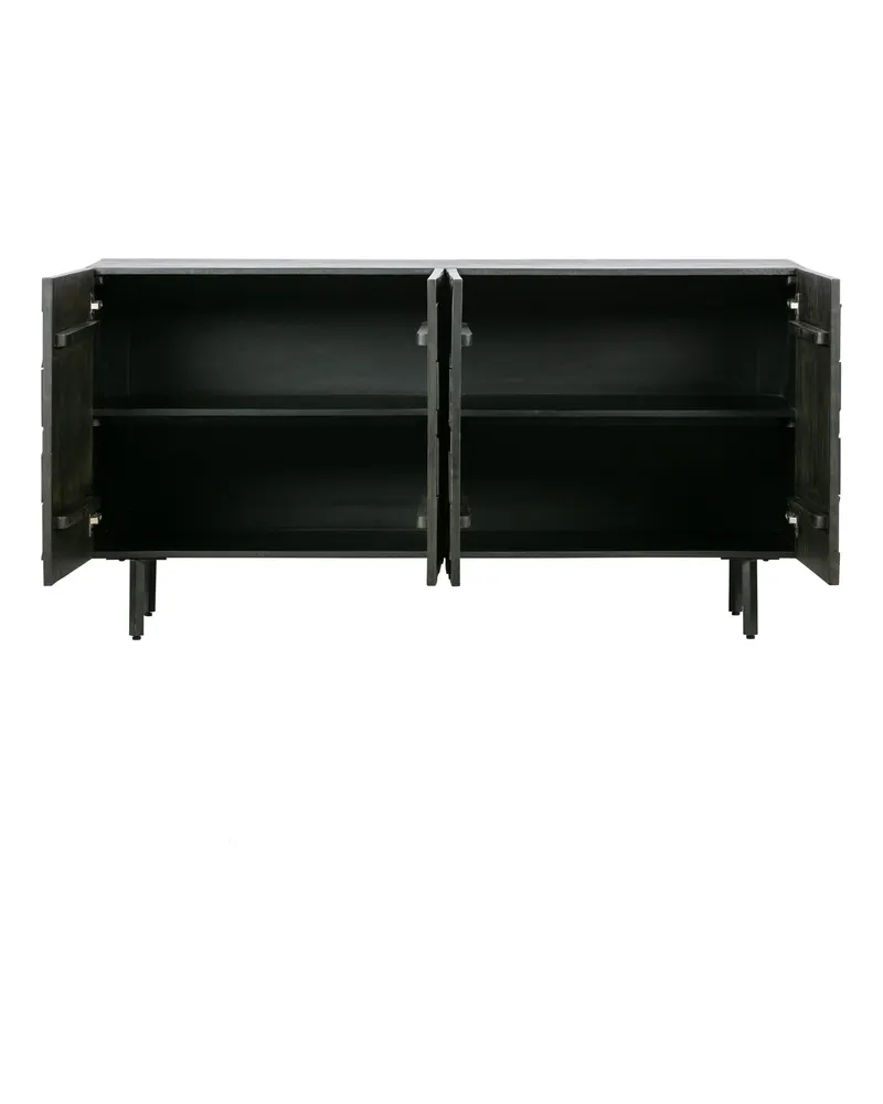 Counter Sideboard, Schwarz, Ansicht 4