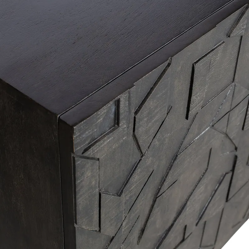 Counter Sideboard, Schwarz, Detail, Ansicht 1