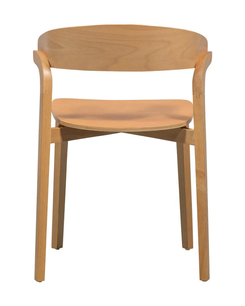 Cras Esszimmerstuhl aus Eschenfurnier Natur, Ansicht 4