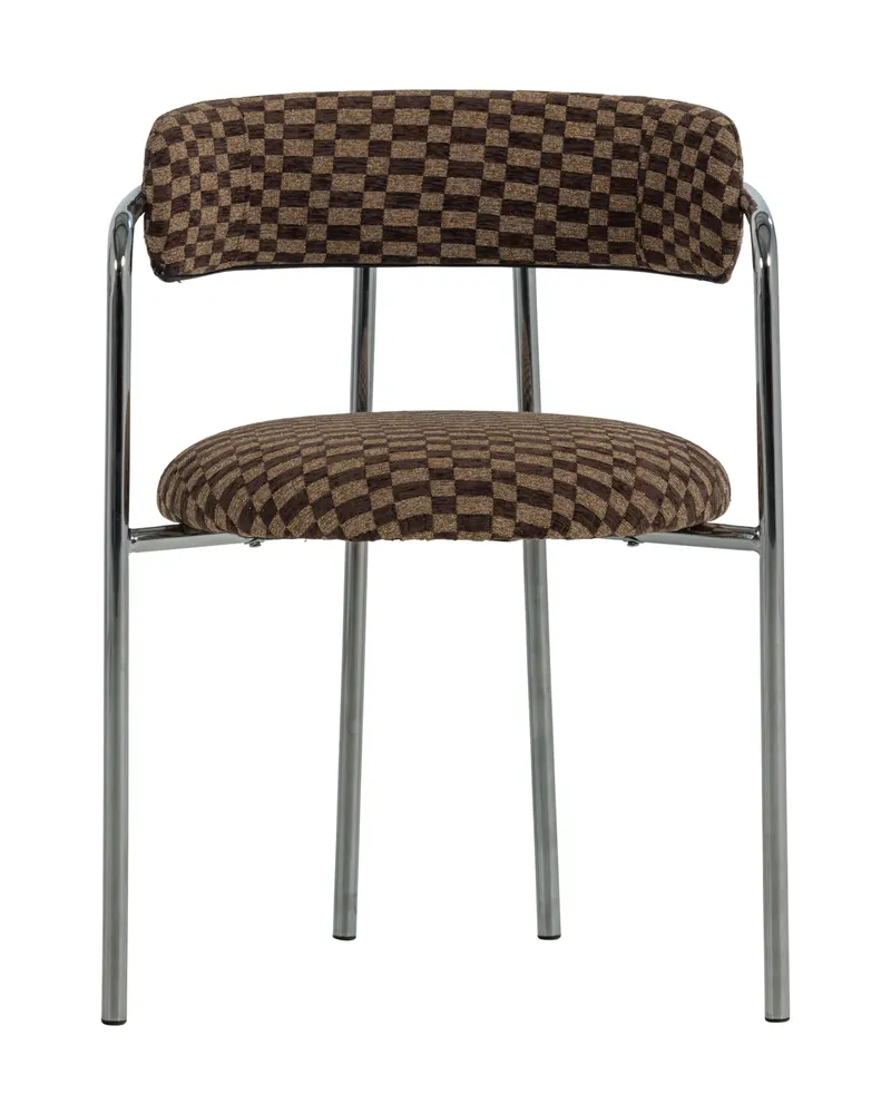 Cuby Esszimmerstuhl im 2er-Set, Braun, Ansicht 2