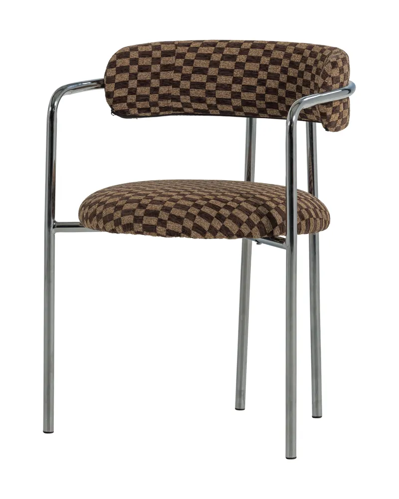Cuby Esszimmerstuhl im 2er-Set, Braun, Ansicht 3