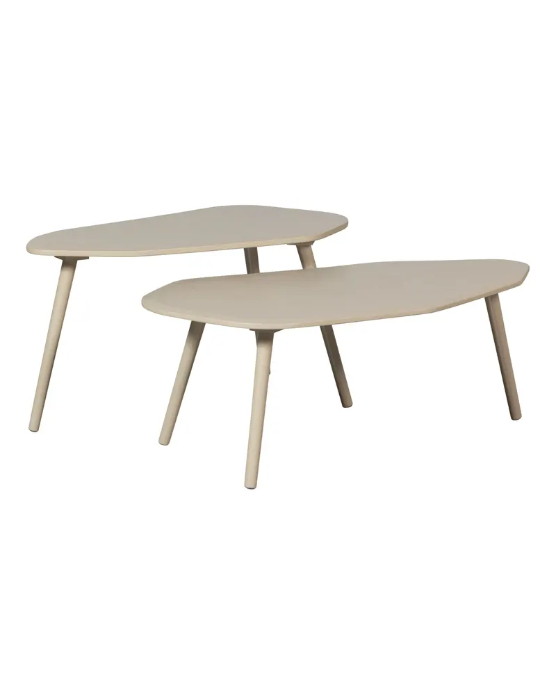 Davina Beistelltisch-Set mit organischen Platten