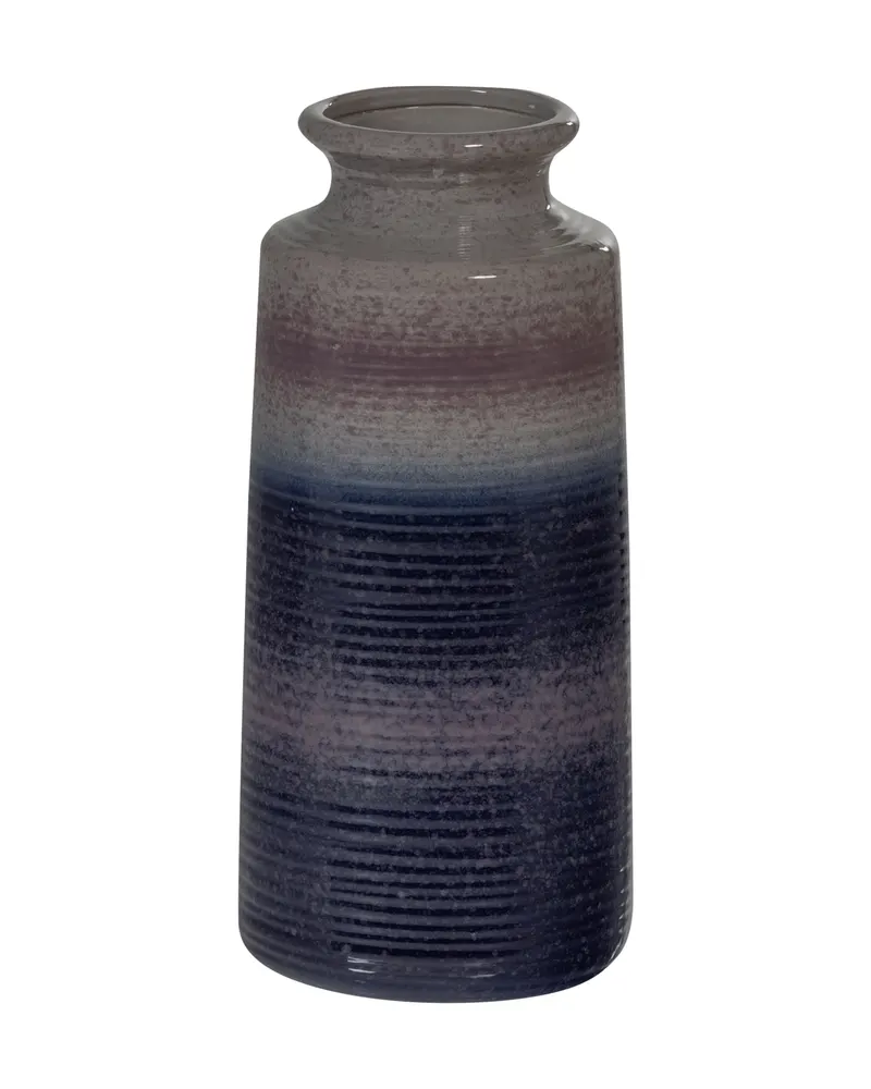 Decennia Vase aus Keramik, Lila/Blau