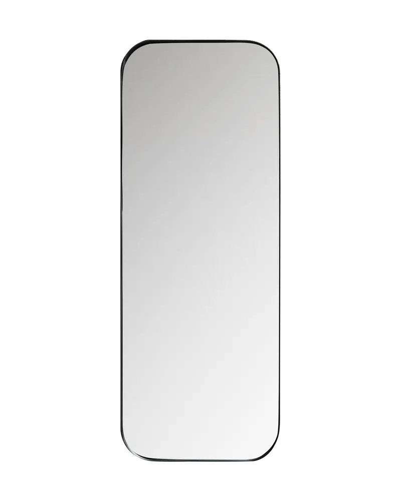Doutzen Wandspiegel mit Metallrahmen, Schwarz