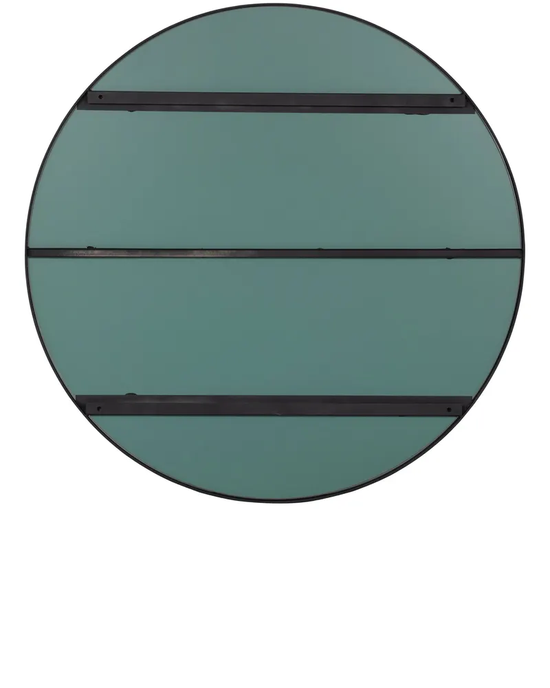 Doutzen Wandspiegel mit Metallrahmen, Schwarz, Ø 115 cm, Ansicht 3