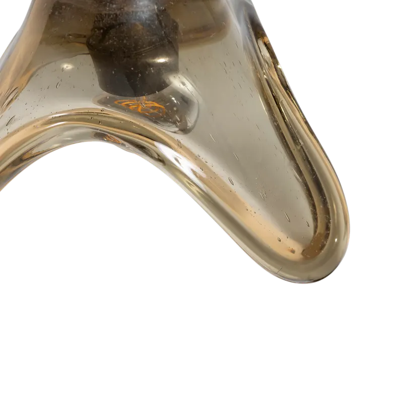 Elle Hängelampe aus Glas, Grün, Detail, Ansicht 1