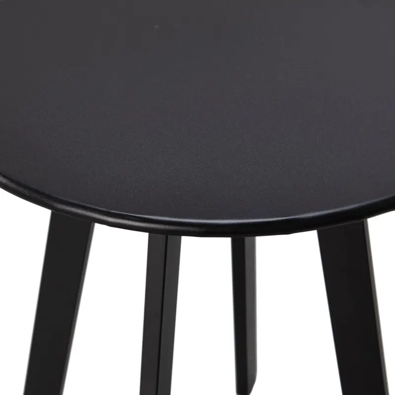 Fer Garten-Beistelltisch, Schwarz, Ø 40 cm, Detail