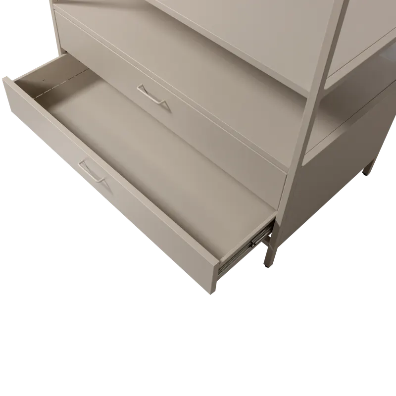 Ferris Kleiderschrank mit Schubladen, Sand, Detail, Ansicht 2