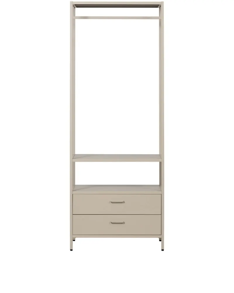 Ferris Kleiderschrank mit offener Kleiderstange, Sand, Ansicht 5
