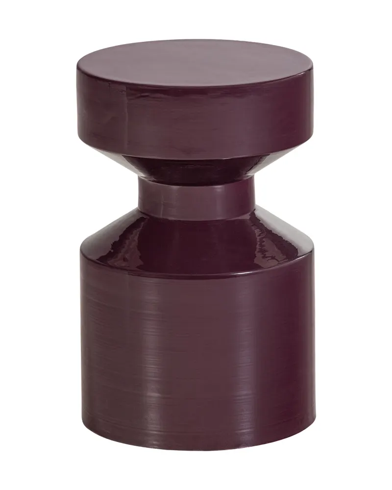 Ferry Beistelltisch aus Metall, Dunkelviolett
