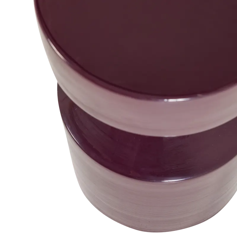 Ferry Beistelltisch aus Metall, Dunkelviolett, Detail