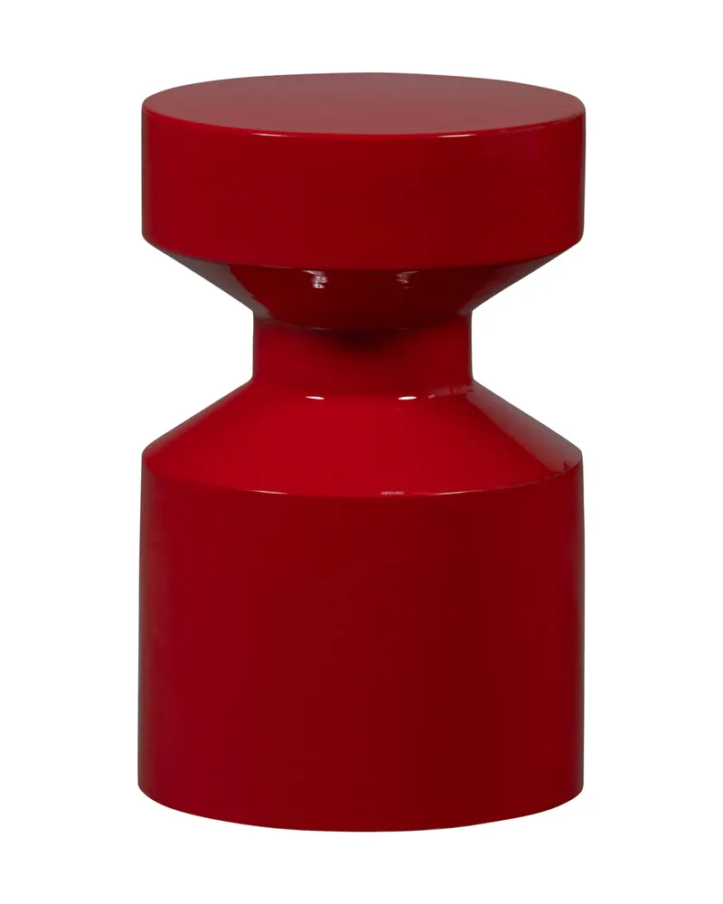 Ferry Beistelltisch aus Metall, Rot