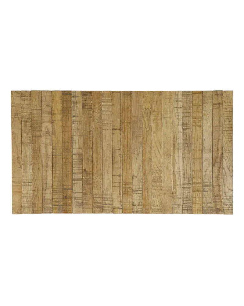 Flexibles Sofatablett M aus Holzlamellen, Schwarz