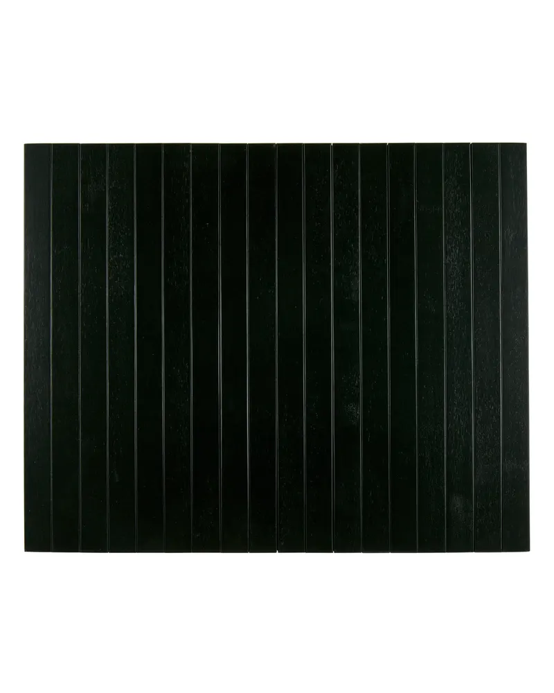 Flexibles Sofatablett M aus Holzlamellen, Schwarz