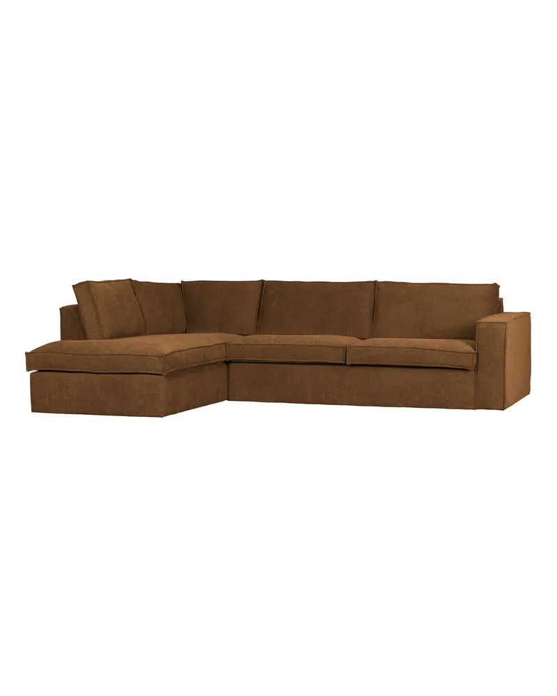 Freddie Ecksofa mit Loungefläche, Warmes grün