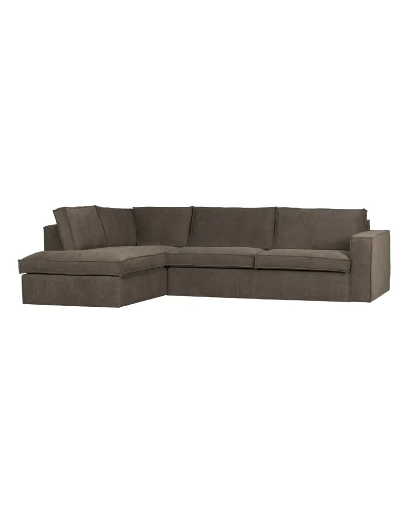 Freddie Ecksofa links Braun, Ansicht 1