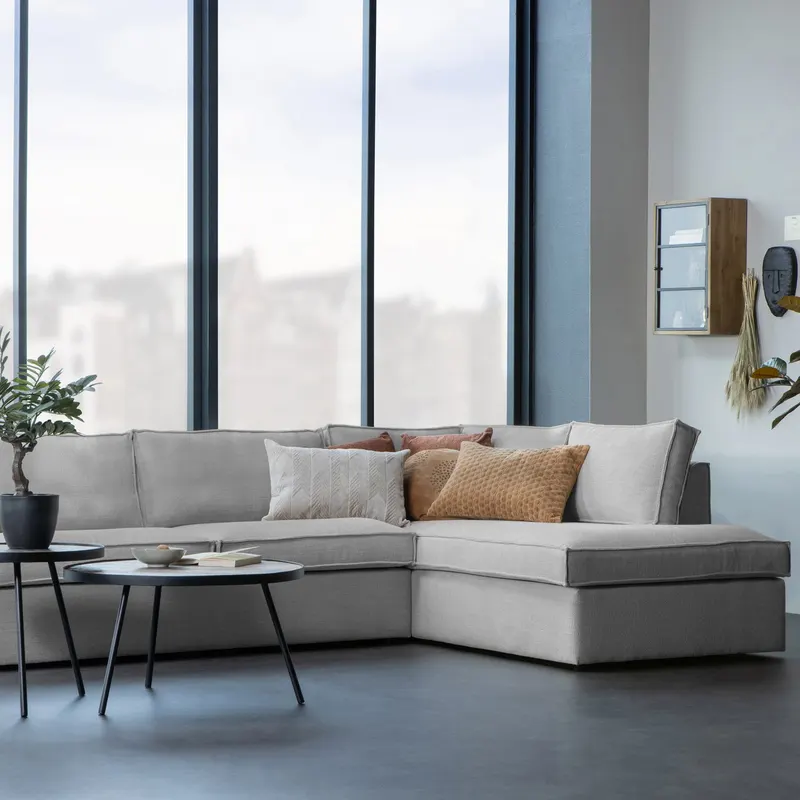 Freddie Ecksofa rechts Natur, im Wohnraum