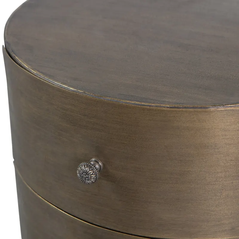 Glossy Kommode aus Metall, Detail, Ansicht 1