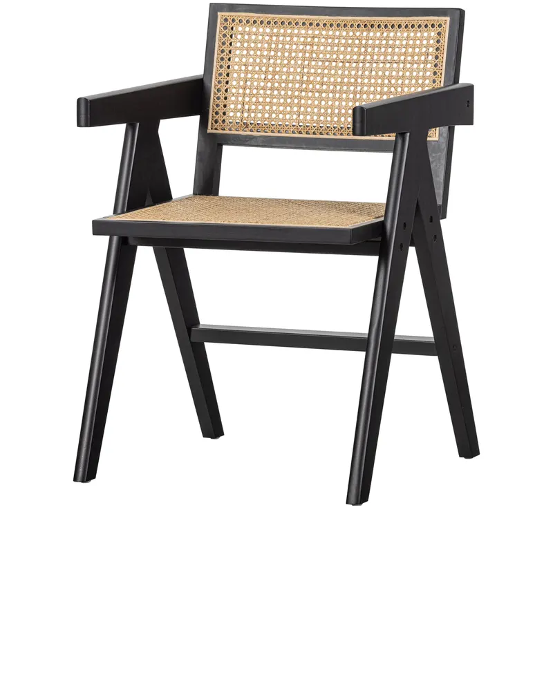 Gunn Esszimmerstuhl aus Kiefer und Rattan