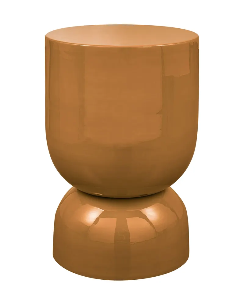 Hekla Beistelltisch aus Metall, Orange, Ansicht 1