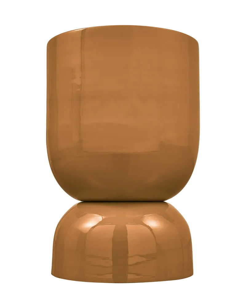 Hekla Beistelltisch aus Metall, Orange, Ansicht 2
