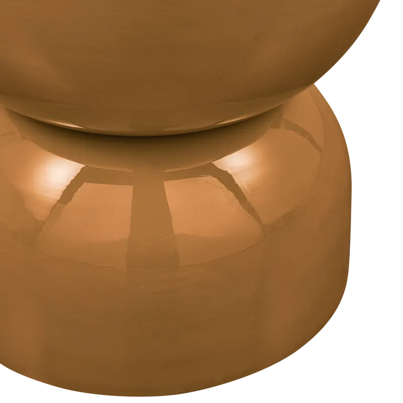 Hekla Beistelltisch aus Metall, Orange, Detail