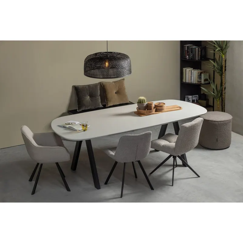 Imme Sitzbank, Schwarz, 110 cm, im Wohnraum, Ansicht 1