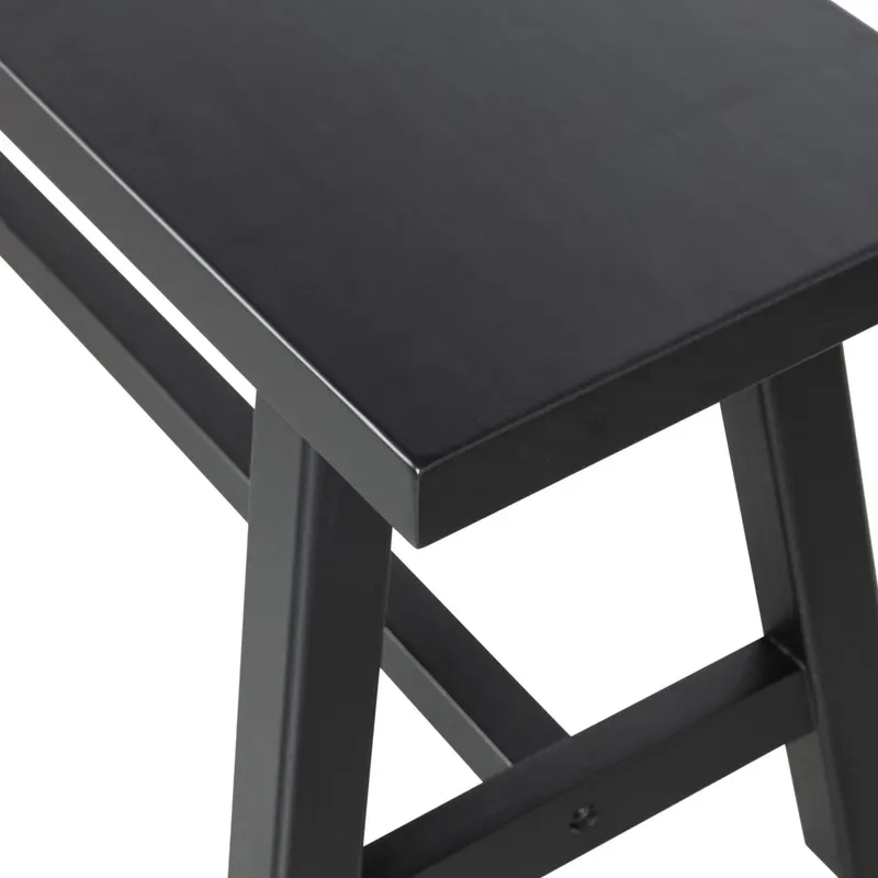 Imme Sitzbank, Schwarz, 110 cm, Detail