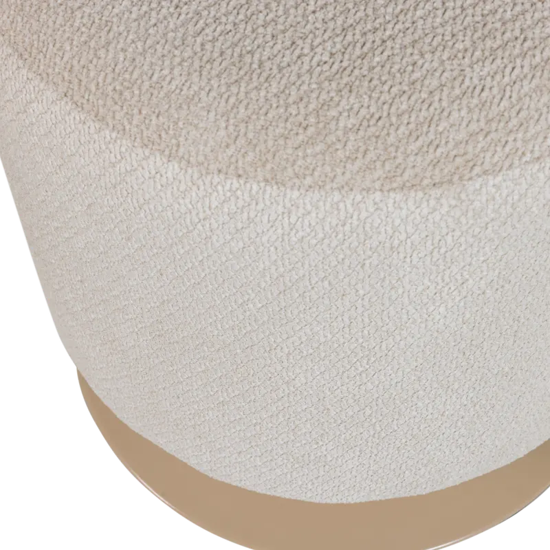 Islen Hocker mit Drehfuß, Beige, Detail, Ansicht 1