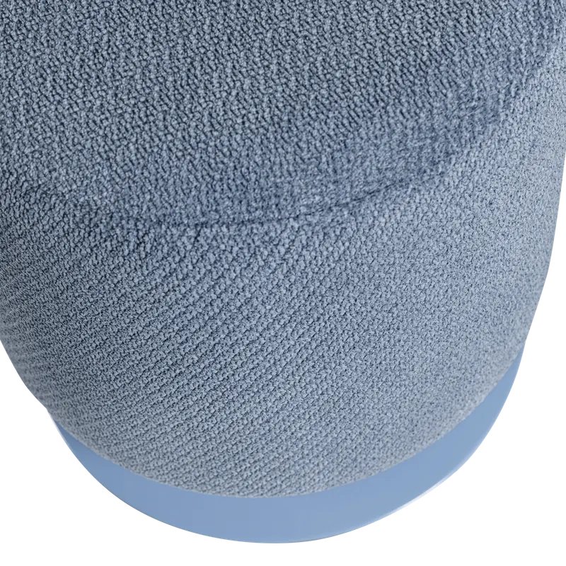 Islen Hocker mit Drehfuß, Hellblau, Detail