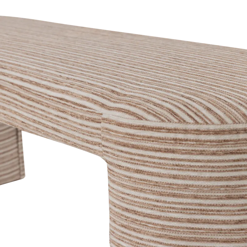 Jacob Sitzbank, gepolstert, Hellbraun, Detail, Ansicht 2