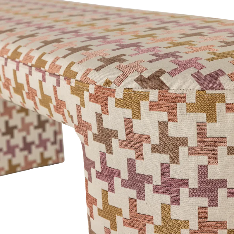 Jacob Sitzbank, gepolstert, Rosa, Detail, Ansicht 2