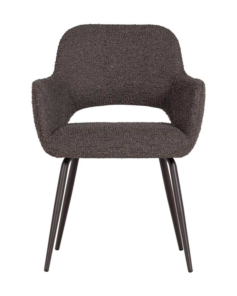 Jenny Esszimmerstuhl Bouclé 2er-Set, Braun-melange, Ansicht 3