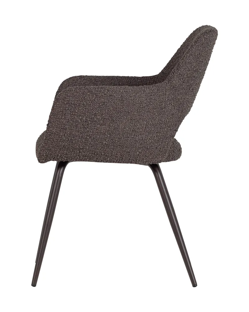 Jenny Esszimmerstuhl Bouclé 2er-Set, Braun-melange, Ansicht 4