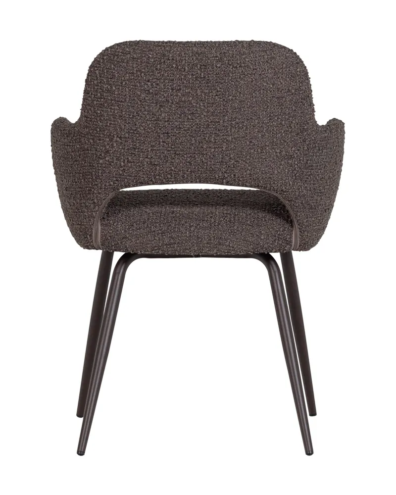 Jenny Esszimmerstuhl Bouclé 2er-Set, Braun-melange, Ansicht 5