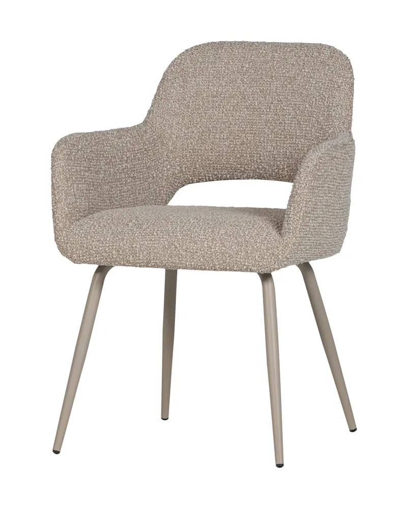 Jenny Esszimmerstuhl Bouclé 2er-Set, Sand melange, Ansicht 2