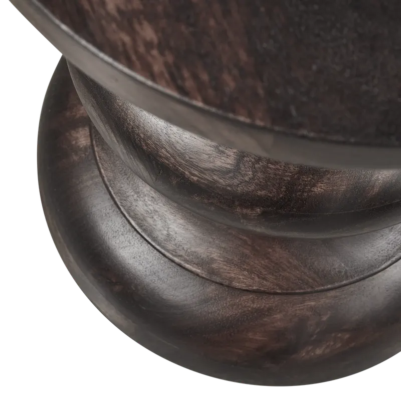 Jonah Beistelltisch aus Mangoholz, Dunkelbraun, Detail, Ansicht 1