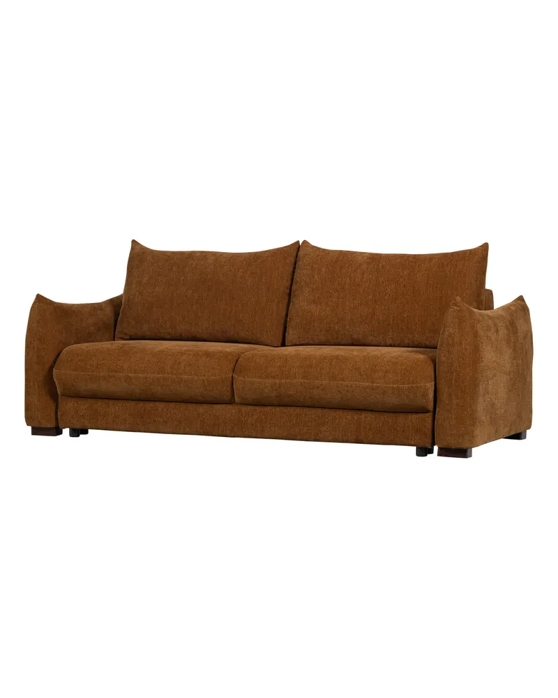 Jonne Schlafsofa mit Chenillebezug, Braun, Ansicht 1