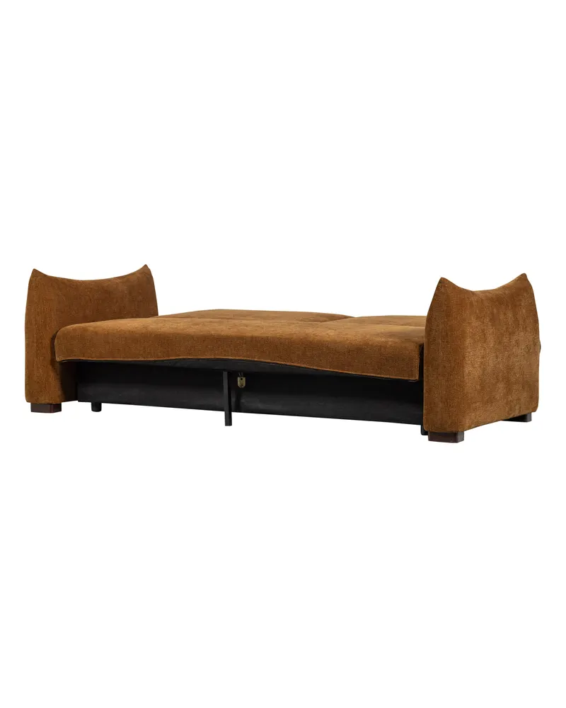 Jonne Schlafsofa mit Chenillebezug, Braun, Ansicht 4