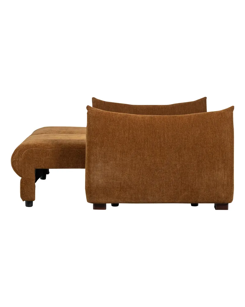 Jonne Schlafsofa mit Chenillebezug, Braun, Ansicht 5