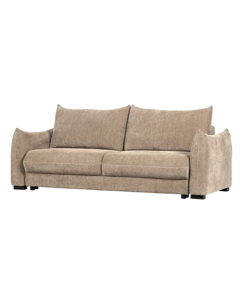 Jonne Schlafsofa mit Chenillebezug, Natur