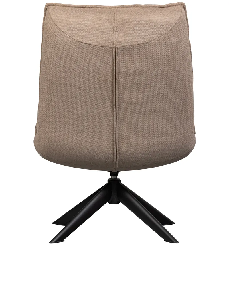 Jouke Drehsessel mit gegliederter Polsterfläche, Warmer sand · Polyester, Ansicht 4