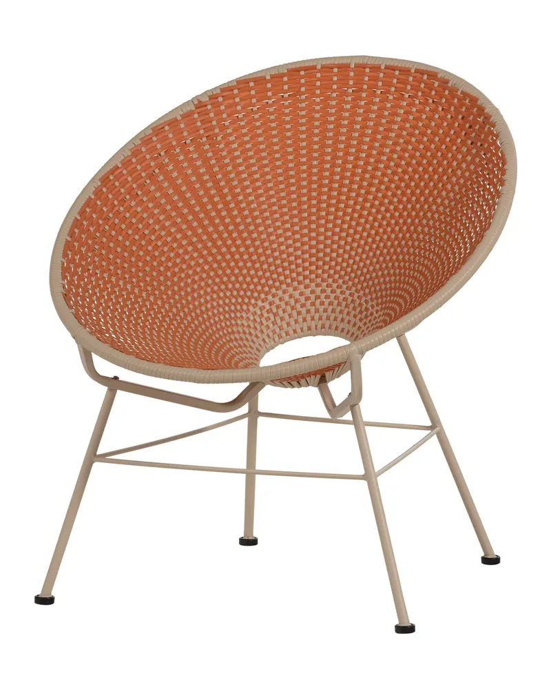 Kazoun Gartensessel aus Kunststoff, Orange, Ansicht 1