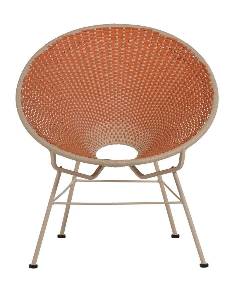 Kazoun Gartensessel aus Kunststoff, Orange, Ansicht 2